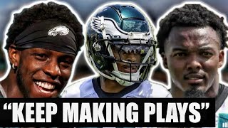 Eagles OTAs Highlights Isaiah Rodgers DOMINATES John Ross Comeback Baun vs Dean Showdown [upl. by Erroll]