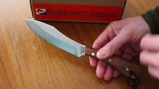 Grohmann Survival Knife No 4 view by www bushcraftcanada com [upl. by Pettit]