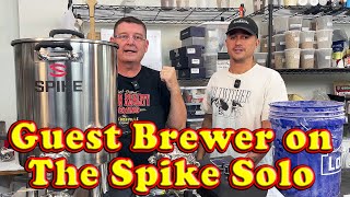 German Altbier Brewed on Spike Solo 10 Gallon Bottom Drain System with Guest Brewer [upl. by Reiner]