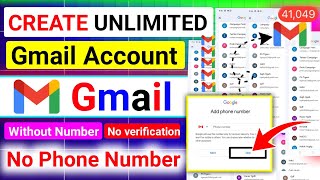 How To Create Unlimited Gmail Account Without Phone Number 2025 In Pc [upl. by Emlynne566]