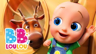 🦌 Dans sa maison un grand cerf 🏠  Comptines et chansons pour enfants  BB LouLou [upl. by Zumstein]