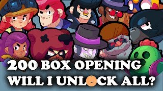 Brawl Stars First Look  200 BRAWL BOX MASS OPENING  Shelly  El Primo  Poco Gameplay [upl. by Nnarual98]