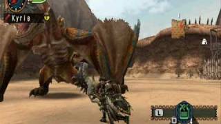 MHP2GMHFU Tigrex GS Training in 140 quot [upl. by Ardnwahs]