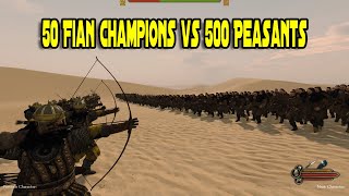 500 Peasants vs 50 Battanian Fian Champions  Mount amp Blade 2 Bannerlord [upl. by Zannini]