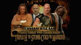 Story of Stone Cold vs Triple H vs Mankind  SummerSlam 1999 [upl. by Timms186]