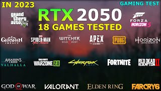 RTX 2050 Laptop Gaming Test  18 Games Tested  good for Gaming [upl. by Cruickshank]