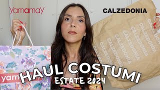 HAUL COSTUMI ESTATE 2024  collezione estiva calzedonia yamamay  maria silvestro [upl. by Buroker616]