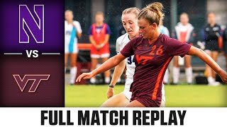 Northwestern vs Virginia Tech Full Match Replay  2023 ACC Womens Soccer [upl. by Ameehs]