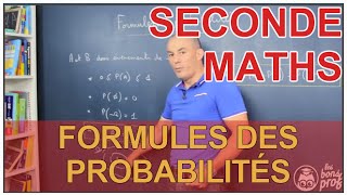 Formules des probabilités  Maths seconde  Les Bons Profs [upl. by Sezen]