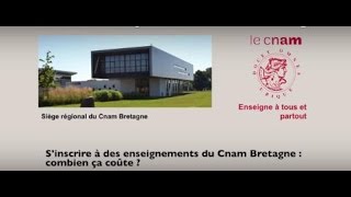 Sinscrire à des enseignements du Cnam  combien ça coûte [upl. by Yeldnarb]