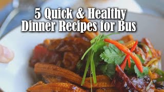 5 Quick amp Healthy Dinner Recipes for Your Hectic Weeknights [upl. by Tini391]