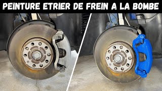 ⚠️ COMMENT PEINDRE DES ÉTRIER DE FREIN A LA BOMBE SANS DÉMONTAGE [upl. by Alcinia871]