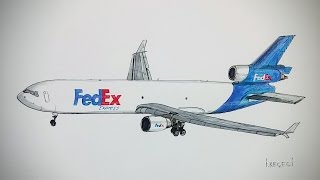 MD11 Drawing timelapse [upl. by Kentigera]