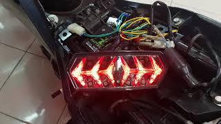 Honda Grom MSX125 Integrated LED Tail Light v2 [upl. by Dej104]