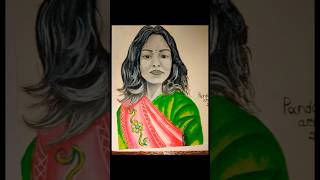 Face painting 🎨🖌️ wit acrylic colour odiaart odiadrawing trendingshorts ytshorts [upl. by Kilah]