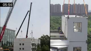 Edificio prefabricado en china montado en 28 horas  CifrasTV 010821 [upl. by Rebmyk]