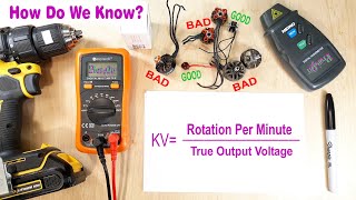 How To Tell If A Brushless Motor Is Bad Or Good  Calculate KV Of A Brushless Drone Motor [upl. by Sral]