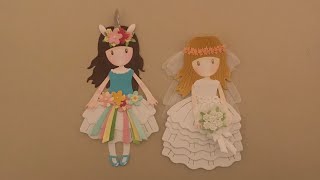 9 Unicorn girl metal cutting die tutorialSo lovelyampcute little dollUnbranded dieAliExpress [upl. by Franek]