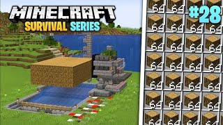 Minecraft 121 easy and best wood farm survivel 25 [upl. by Teresa168]