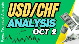 USD CHF Technical Analysis for October 2 2024 [upl. by Gorlicki604]