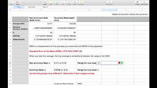 Adding Standard Error Bars to a Chart in Numbers Mac [upl. by Larred401]