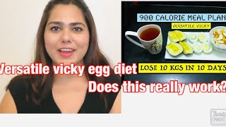 I tried the Egg diet 900 calories diet plan to lose 10 kgs in 10 days DOES THIS REALLY WORK [upl. by Inoliel]