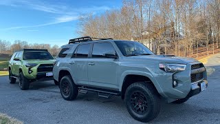 Westcott Designs TRD Pro Lift Kit Comparison between stock Nitto Terra Grapplers vs BFGoodrich KO2s [upl. by Hgielram]