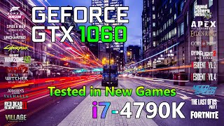 GTX 1060 3G  i7 4790K  New Games Benchmark [upl. by Atinnek]