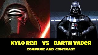 Kylo Ren vs Darth Vader  Character Comparison [upl. by Llenreb180]