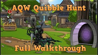 AQW join quibblehunt Full Walkthrough  Quibbles Hunt Through Time [upl. by Ellecram]