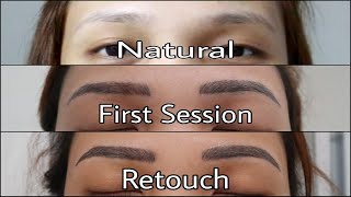 GAB Microblading RETOUCH  BEFORE amp AFTER [upl. by Carmelle175]