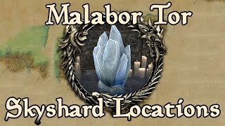 ESO Malabal Tor All Skyshard Locations updated for Tamriel Unlimited [upl. by Thora]