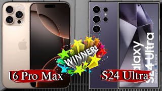 iPhone 16 Pro Max Vs Samsung galaxy s24 Ultra📱Review amp Comparison💯 Full Details Video🤔iOS Ai Android [upl. by Deehsar]