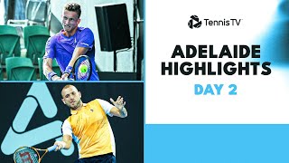 Evans amp Hijikata Lock Horns Bublik Lehecka Sonego amp More Feature  Adelaide 2024 Day 2 Highlights [upl. by Emiolhs960]