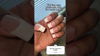 Kiss Acrylic Nails kiss nailart acrylic french beginners [upl. by Eiramaliehs]