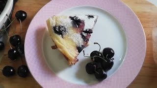 Cherry clafoutis Recipe🍒 Cherryclafoutiswithout ovencook n cook [upl. by Einitsed]