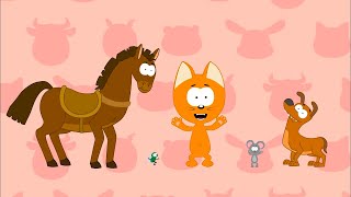 How Animals Talk  Meow Meow Kitty  song for kids [upl. by Uuge]