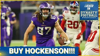 Minnesota Vikings TE TJ Hockenson Is A MustBuy Dynasty Tight End [upl. by Edmonds]