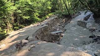 Lyndonville VT Brook Rd Flood Damage 2024 07 30 154734 [upl. by Zebulon853]