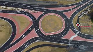 Opening Day of the multilane roundabout at Brookside Drive amp Route 105 in Fredericton NB Canada [upl. by Vandervelde976]