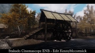 TES V Skyrim ENB Presets  Stakado Cinemascope ENB  Edit KennyMccormick HD 4K [upl. by Attennhoj]