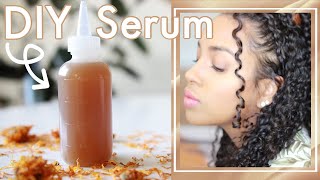 Homemade Hair Serum for FRIZZFREE Soft Curly Hair  Natural DIY [upl. by Anyl]