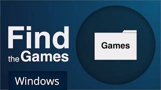 Steam  Game folder location Windows [upl. by Ycnalc]