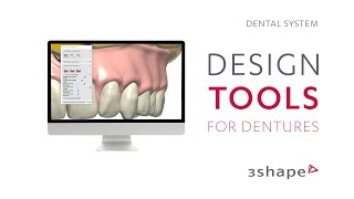 3Shape Dental System  Design tools for dentures [upl. by Wildee]