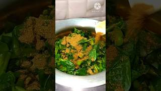 Masoor dal diye pui shak recipe puishakMasoor dalyoutubeshort [upl. by Venetia]