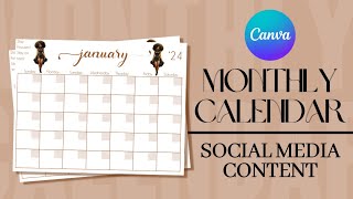 How To Design a Calendar in Canva [upl. by Doehne694]