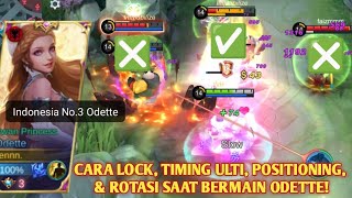 ODETTE 13 KILL TANPA MATI BEGINI CARA MAIN ODETTE YANG BENAR ODETTE GAMEPLAY  MOBILE LEGENDS [upl. by Ecart]