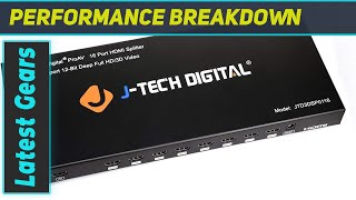 JTech Digital 4K HDMI Splitter 1 in 16 Out Experience Ultra HD Across 16 Displays [upl. by Enelrahs]