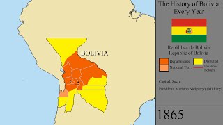 The History of Bolivia Every Year [upl. by Fasto]