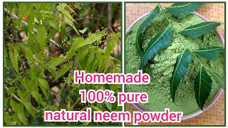 DIY Neem Powder StepbyStep Guide for Making Pure Neem Powder at Home [upl. by Zetnas]